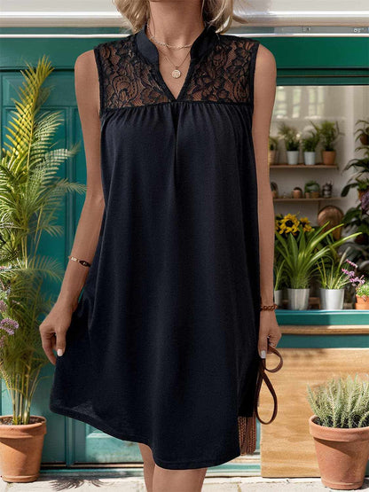 Lace mini dress with stretch fit - Love Salve 