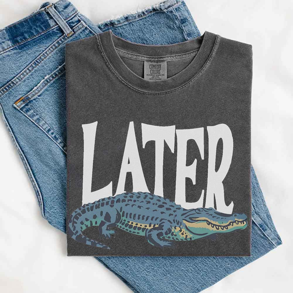 Comfort Colors Later Gator Vintage 90s T-Shirt Adorb Custom Tees