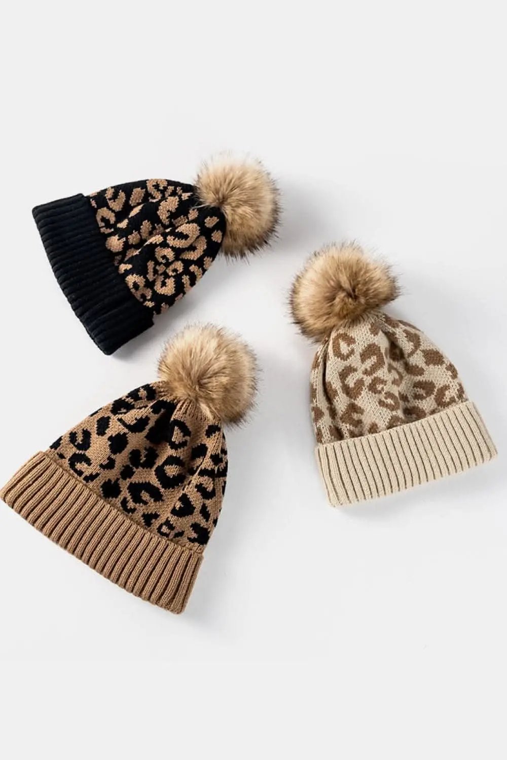 Leopard Print Cuffed Beanie - Love Salve 