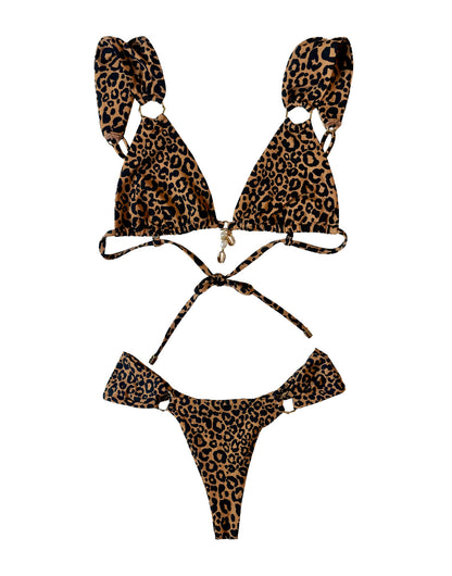 Leopard Love Triangle Top - Leopard