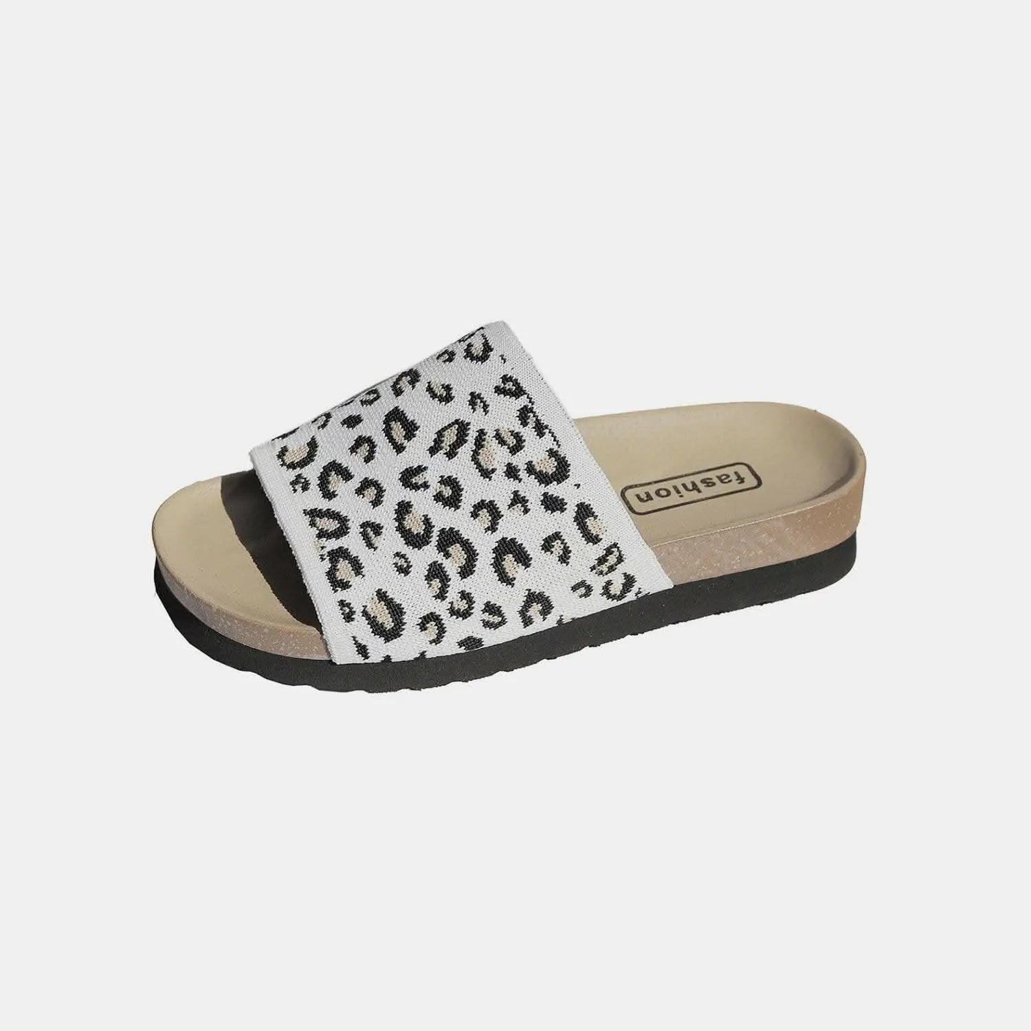 Leopard print open toe sandals - Love Salve 