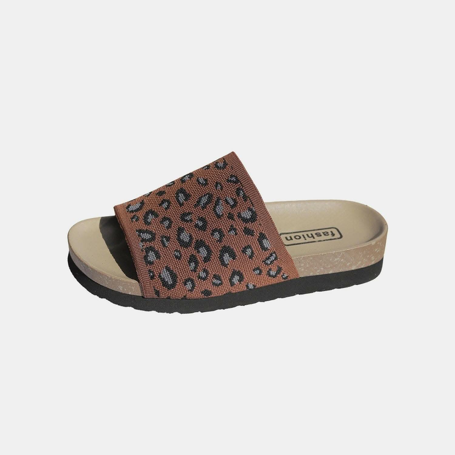 Leopard print open toe sandals - Love Salve 