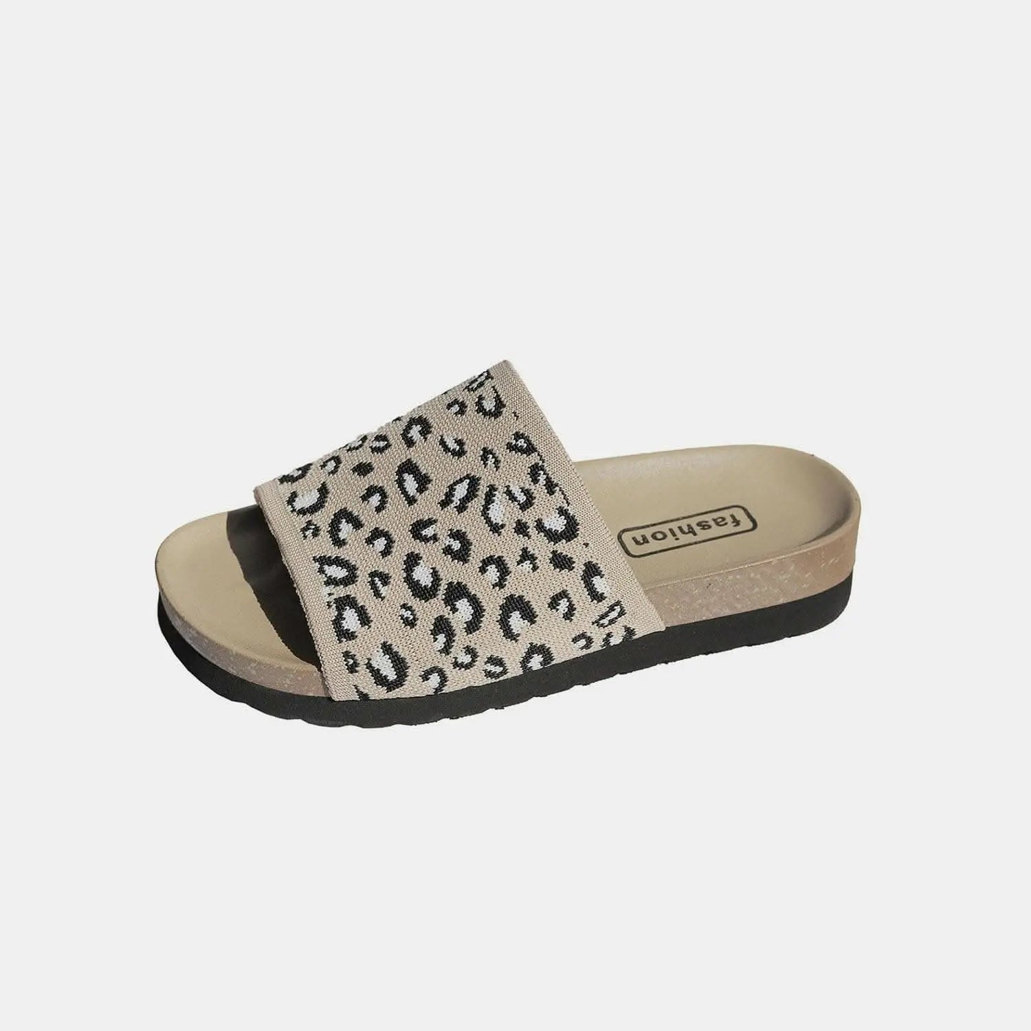 Leopard print open toe sandals - Love Salve 