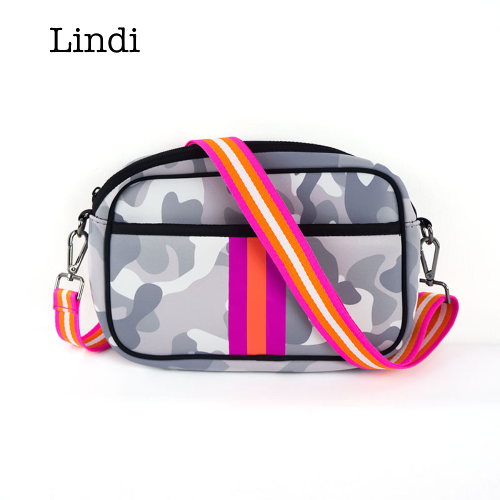 Neoprene Compact Crossbody Bag for Travel and Everyday Use - Love Salve 