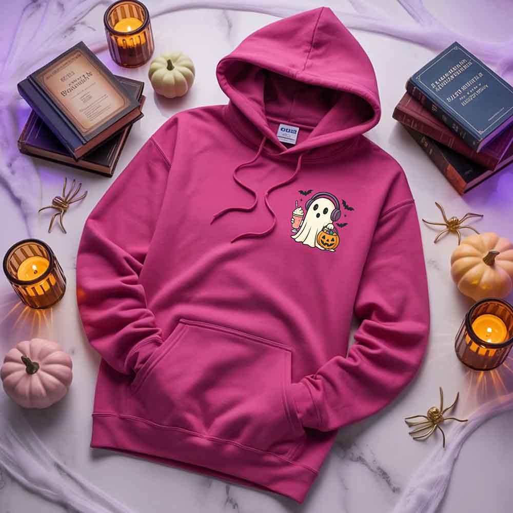 Little Ghost Iced Coffee Hoodie – Cute Halloween Ghost Hoodie Adorb Custom Tees