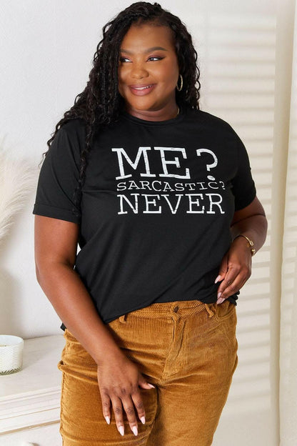 Love Letter Print Round Neck T-Shirt with a Chic Twist - Love Salve 