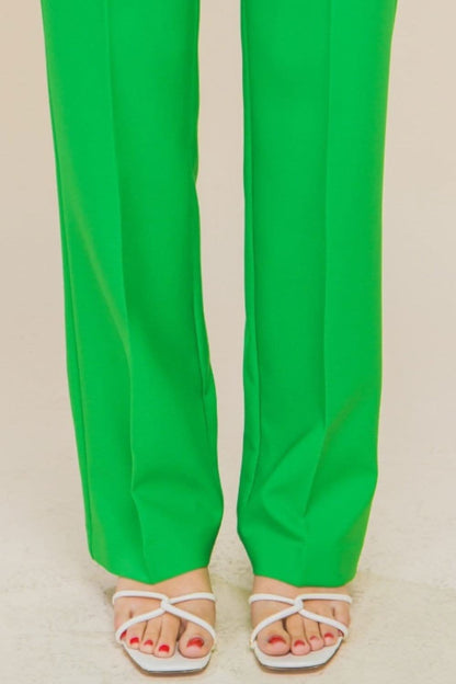 Love Tree High Waist Straight Pants - Love Salve 