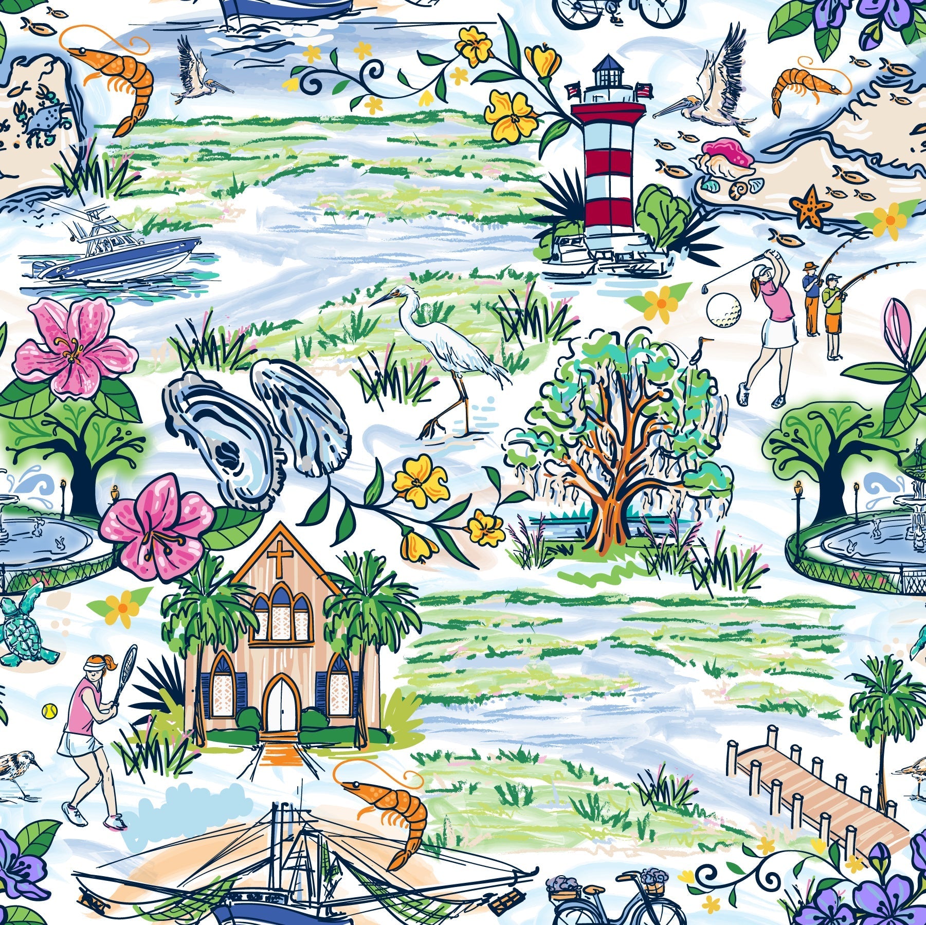 Katherine Way Anna Maria Pullover In Low Country Living Katherine Way