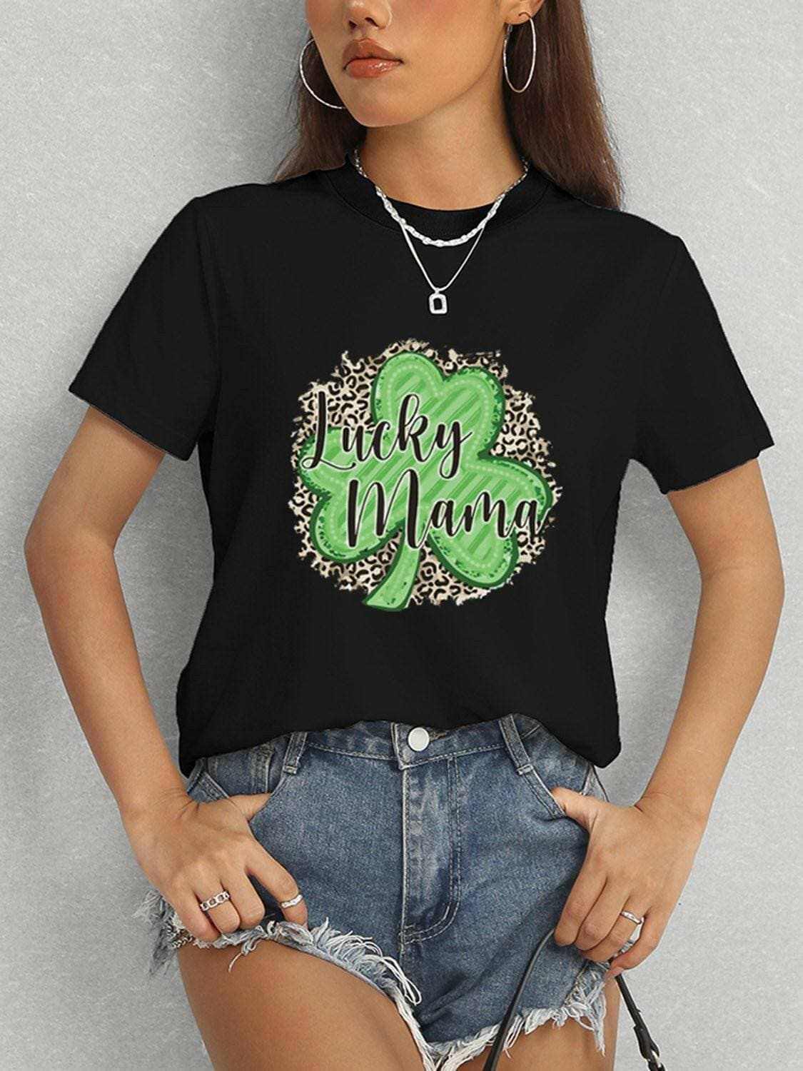 Lucky Mama classic comfort tee 