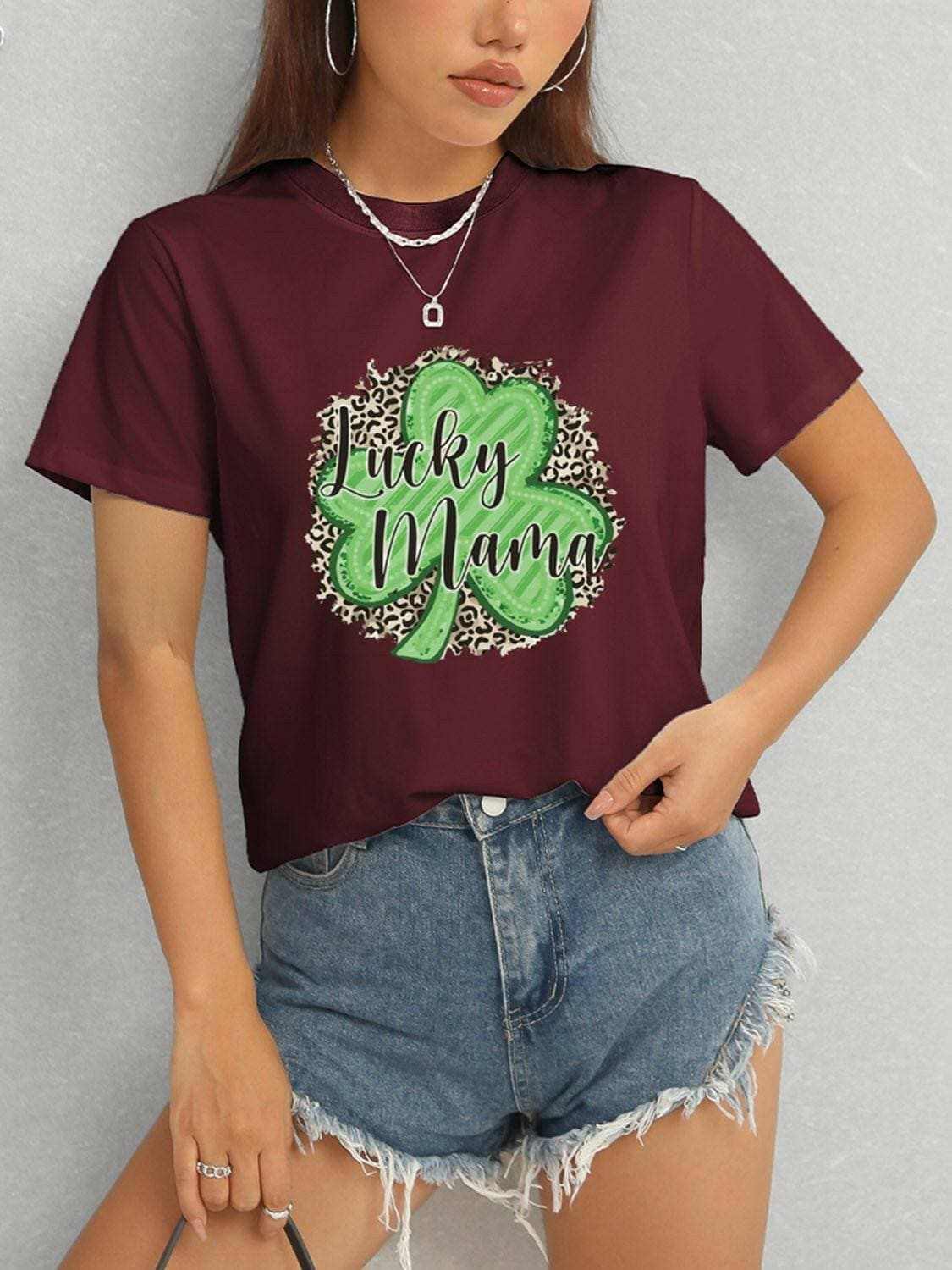 Lucky Mama classic comfort tee 