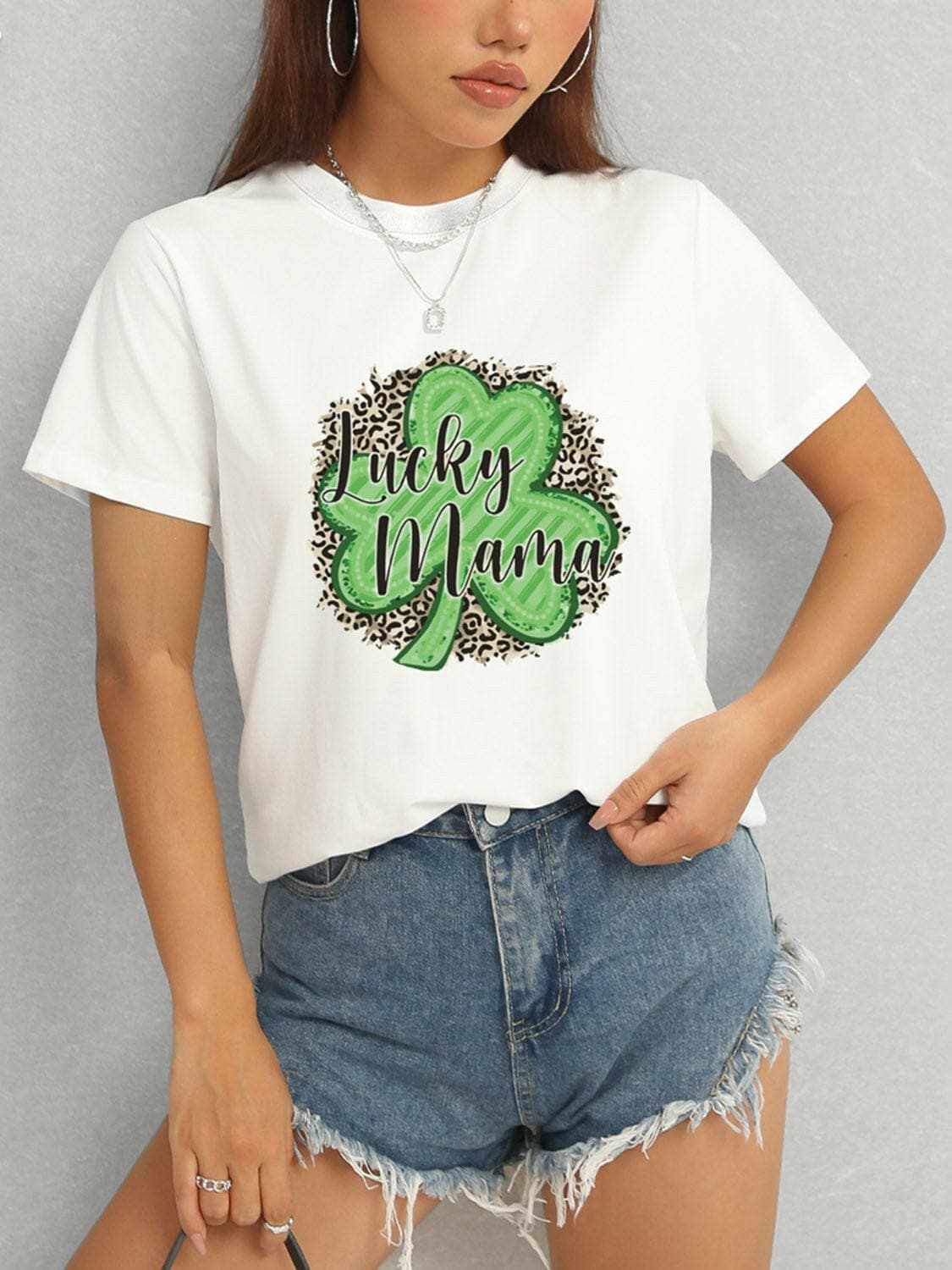 Lucky Mama classic comfort tee 