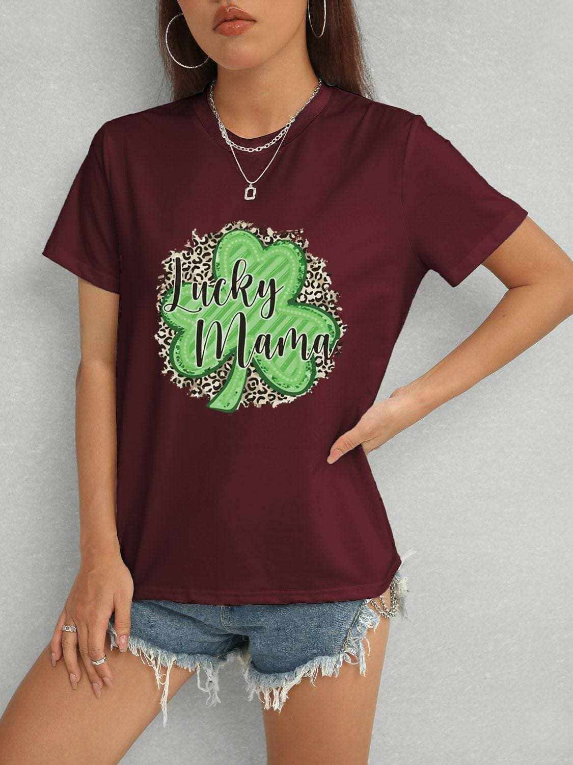 Lucky Mama classic comfort tee 