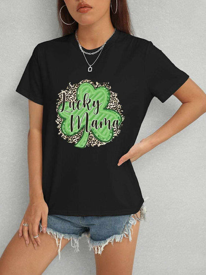 Lucky Mama classic comfort tee 