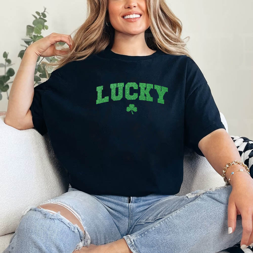 St Patricks Day Cute Lucky Clover Top Adorb.co
