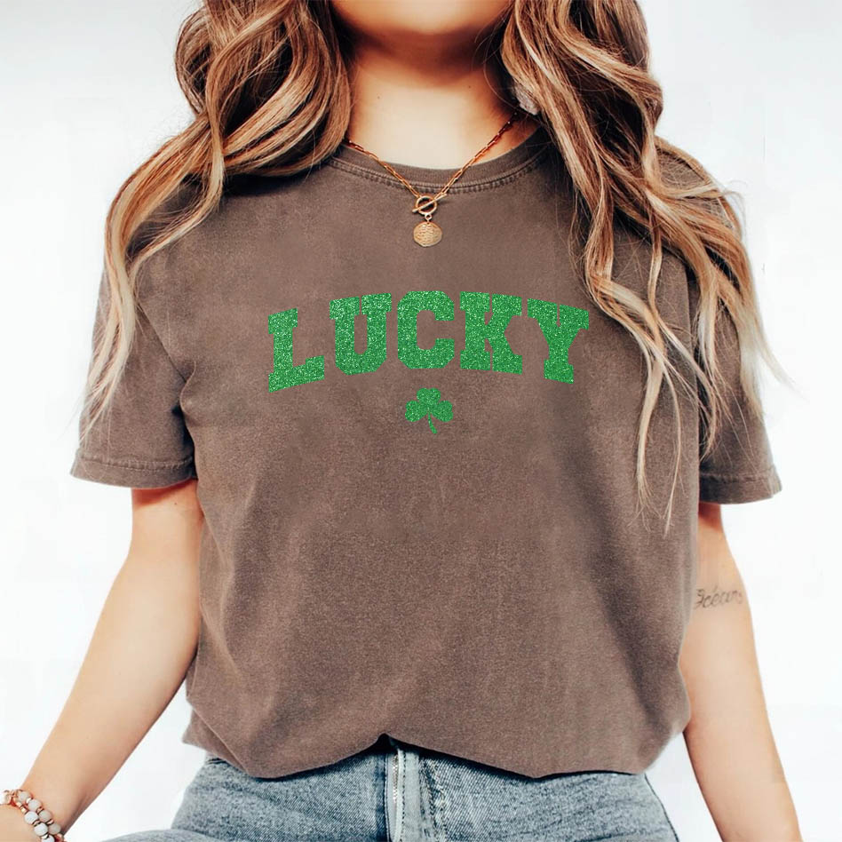 St Patricks Day Cute Lucky Clover Top Adorb.co