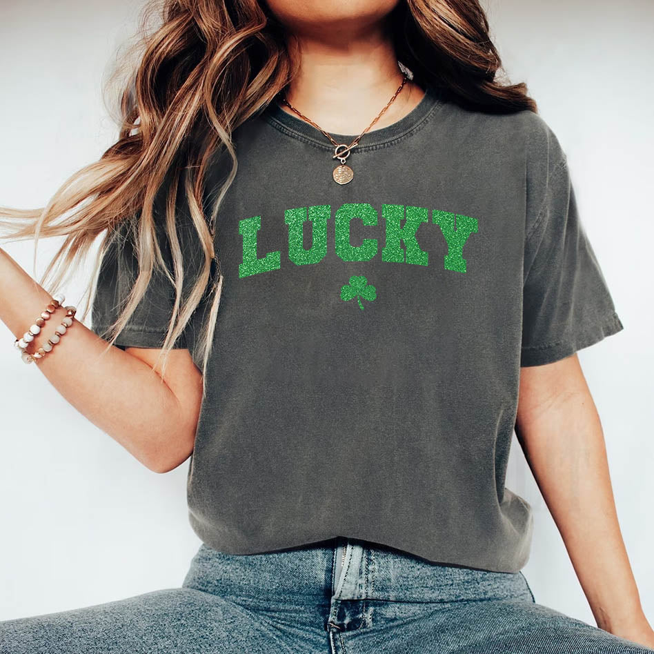 St Patricks Day Cute Lucky Clover Top Adorb.co