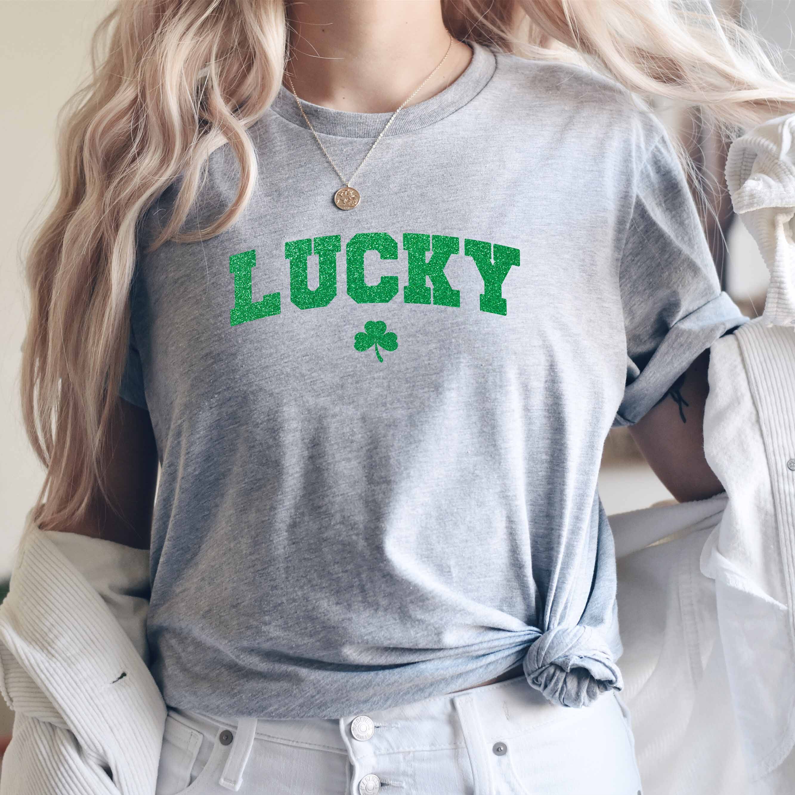 St Patricks Day Cute Lucky Clover Top Adorb.co