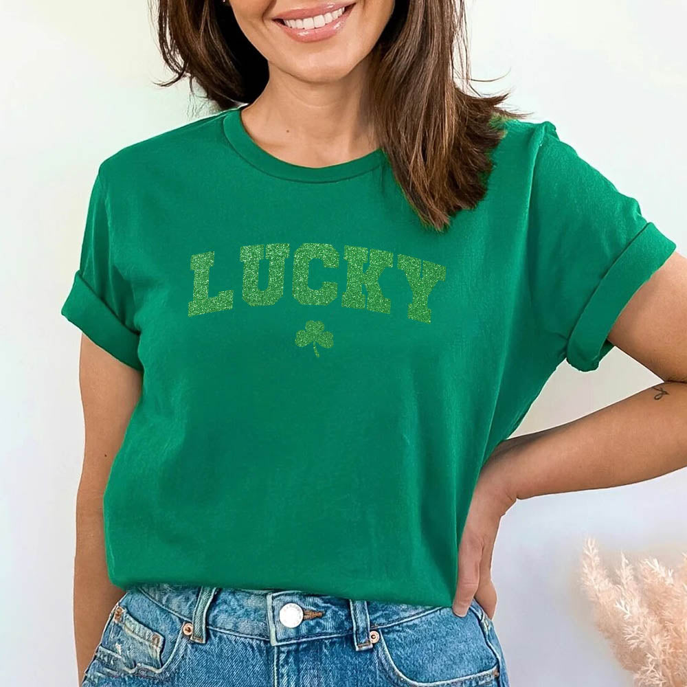 St Patricks Day Cute Lucky Clover Top Adorb.co