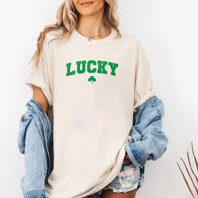 St Patricks Day Cute Lucky Clover Top Adorb.co