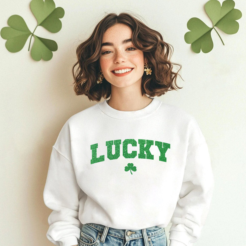St Patricks Day Cute Lucky Clover Top Adorb.co