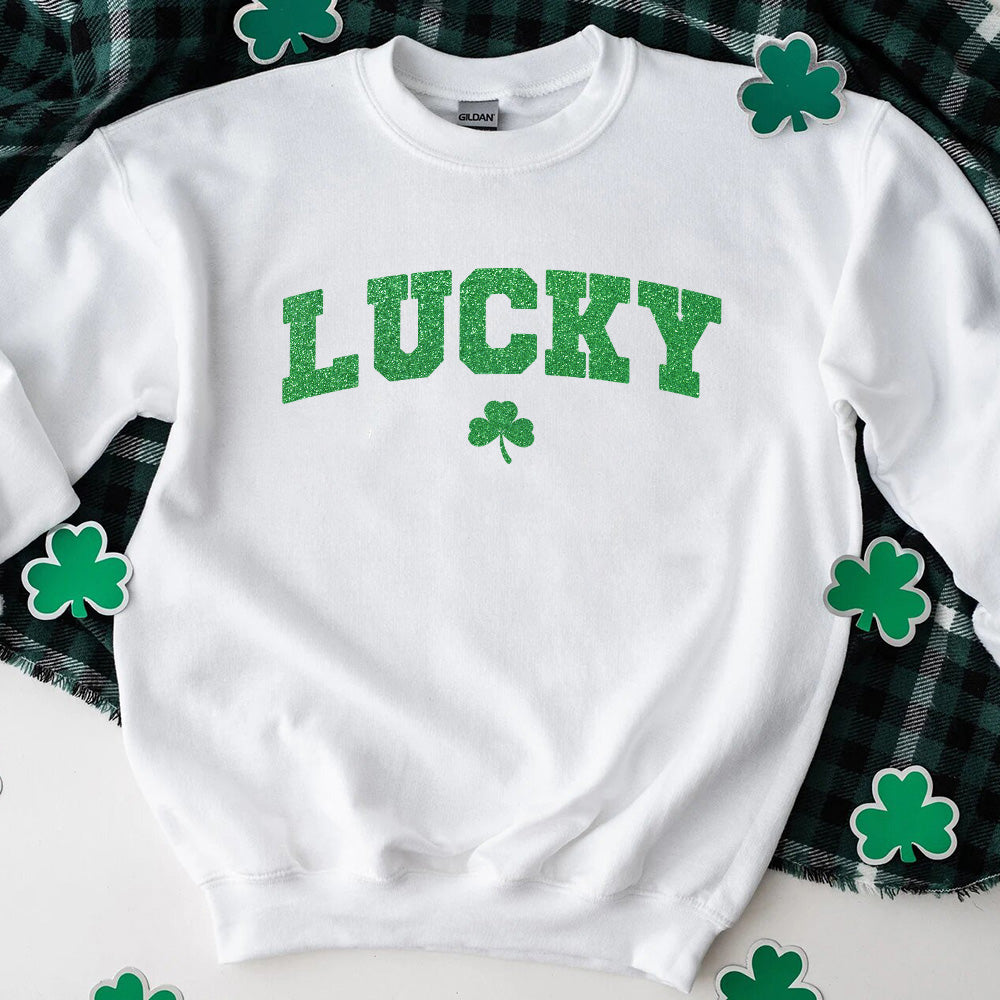 St Patricks Day Cute Lucky Clover Top Adorb.co