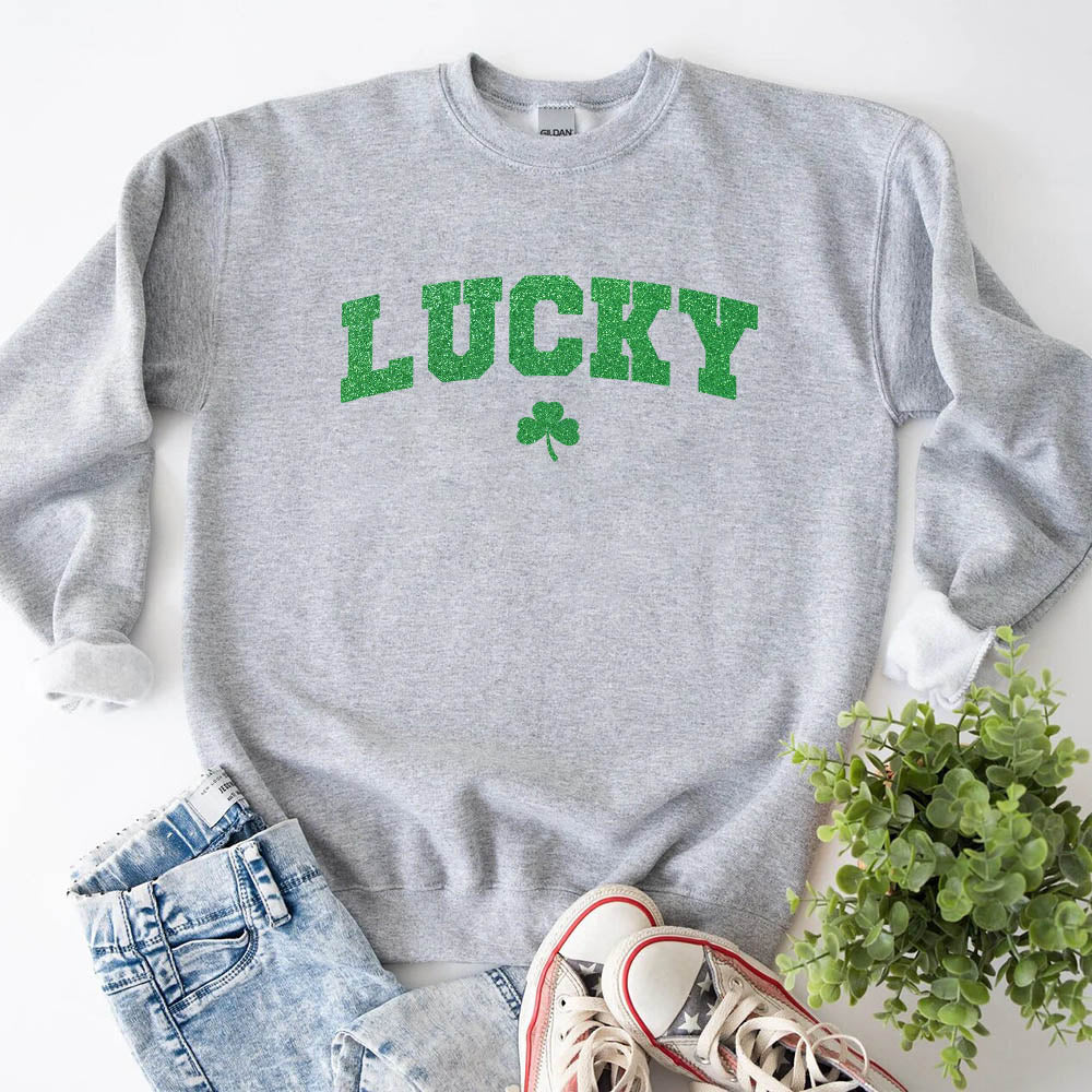 St Patricks Day Cute Lucky Clover Top Adorb.co