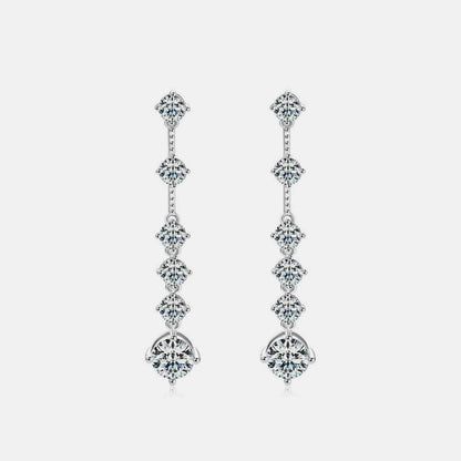 Luxurious Moissanite Silver Earrings - Love Salve 