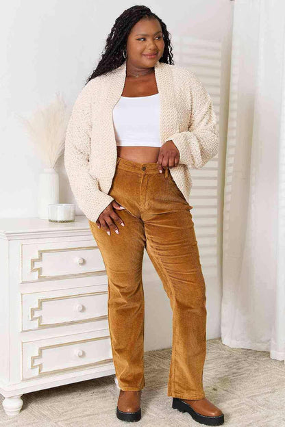 Luxurious knit open front cardigan 