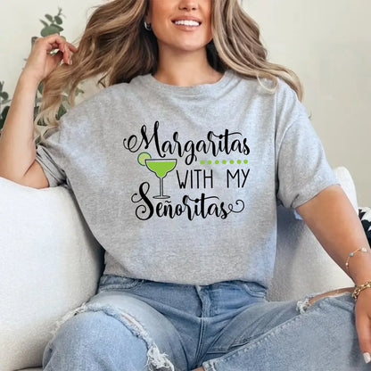 🍸 Margaritas With My Señoritas Best Friends Matching T-Shirts
