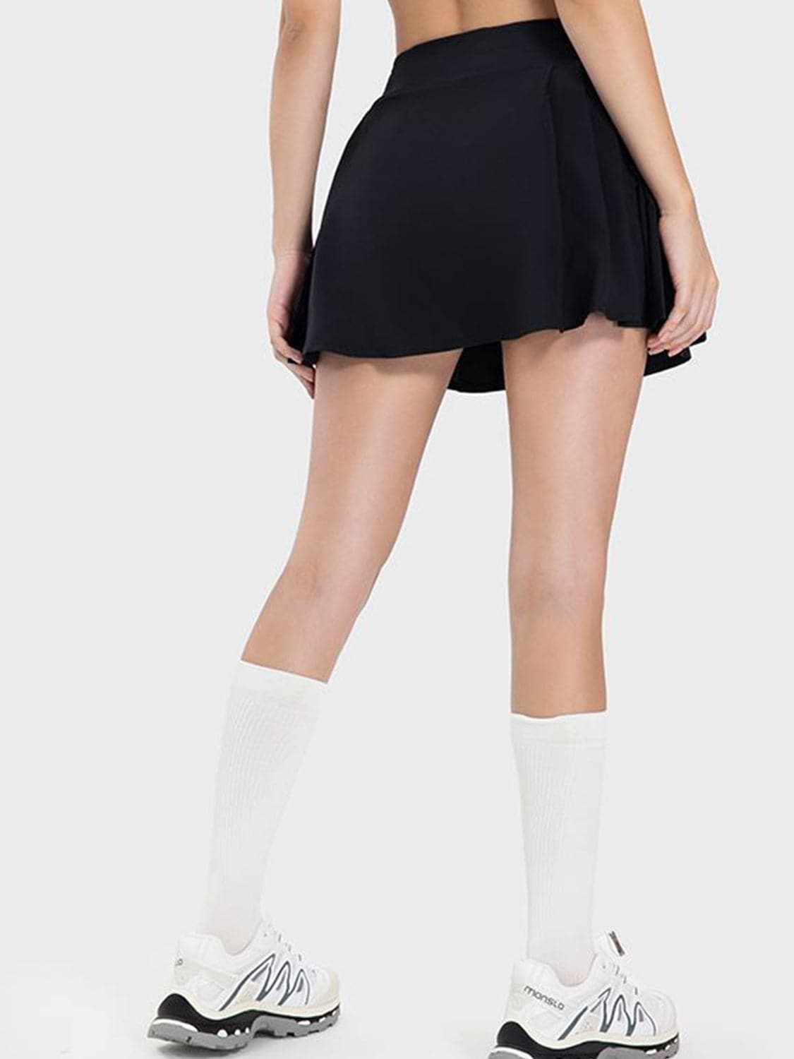 Mid-rise pleated active skirt - Love Salve 