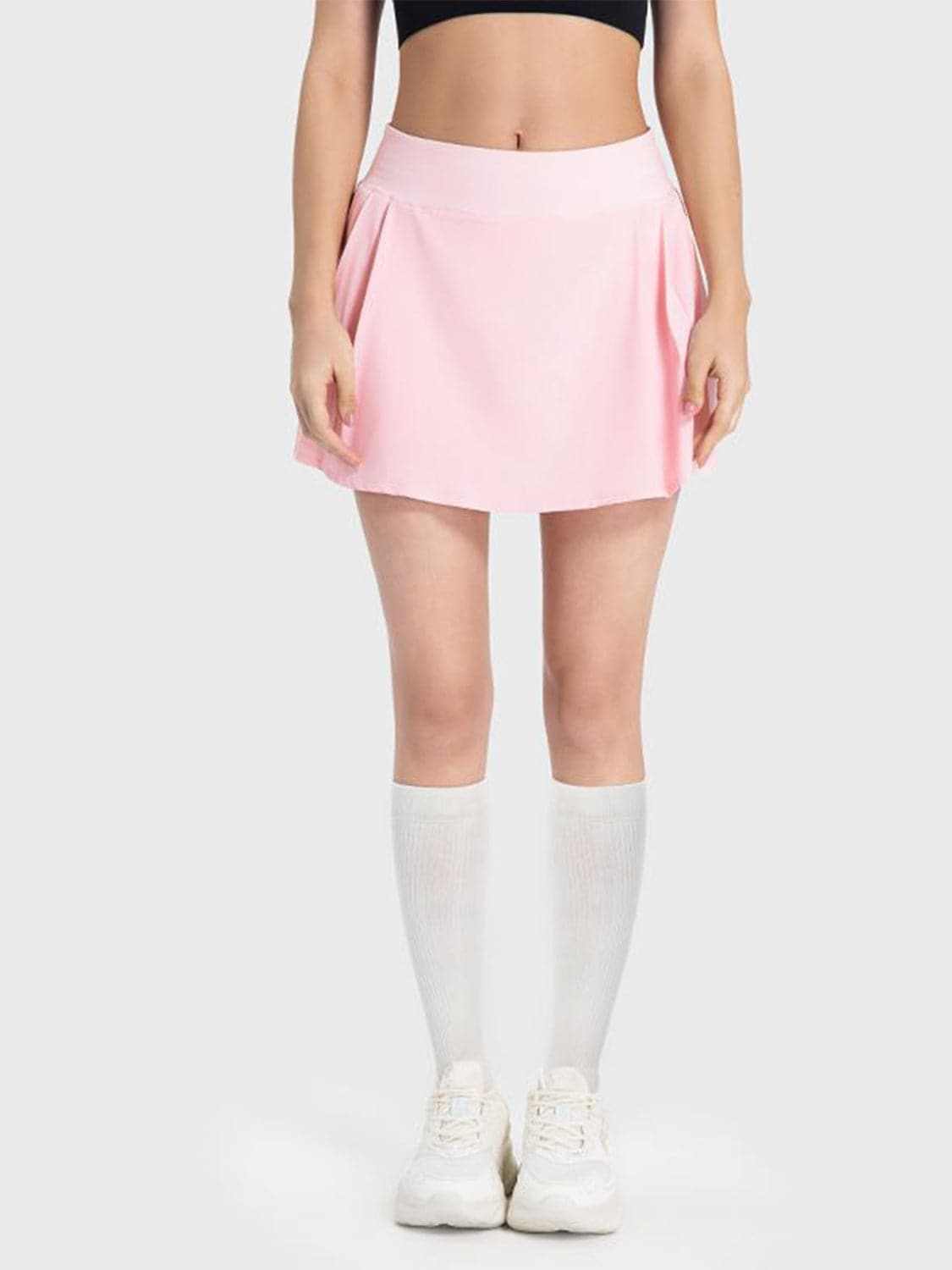 Mid-rise pleated active skirt - Love Salve 