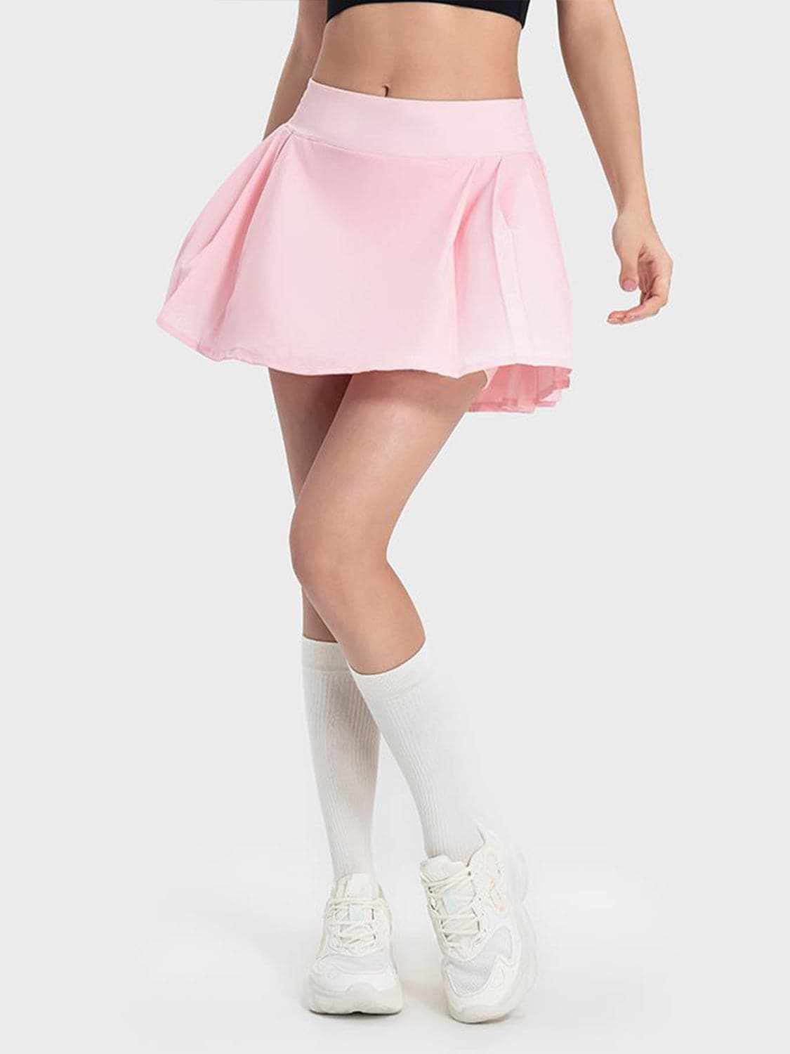 Mid-rise pleated active skirt - Love Salve 