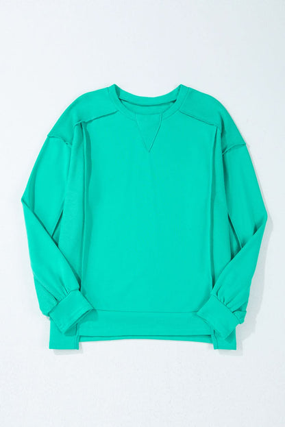 Mint green pullover sweatshirt - Love Salve 