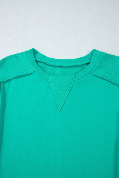 Mint green pullover sweatshirt - Love Salve 