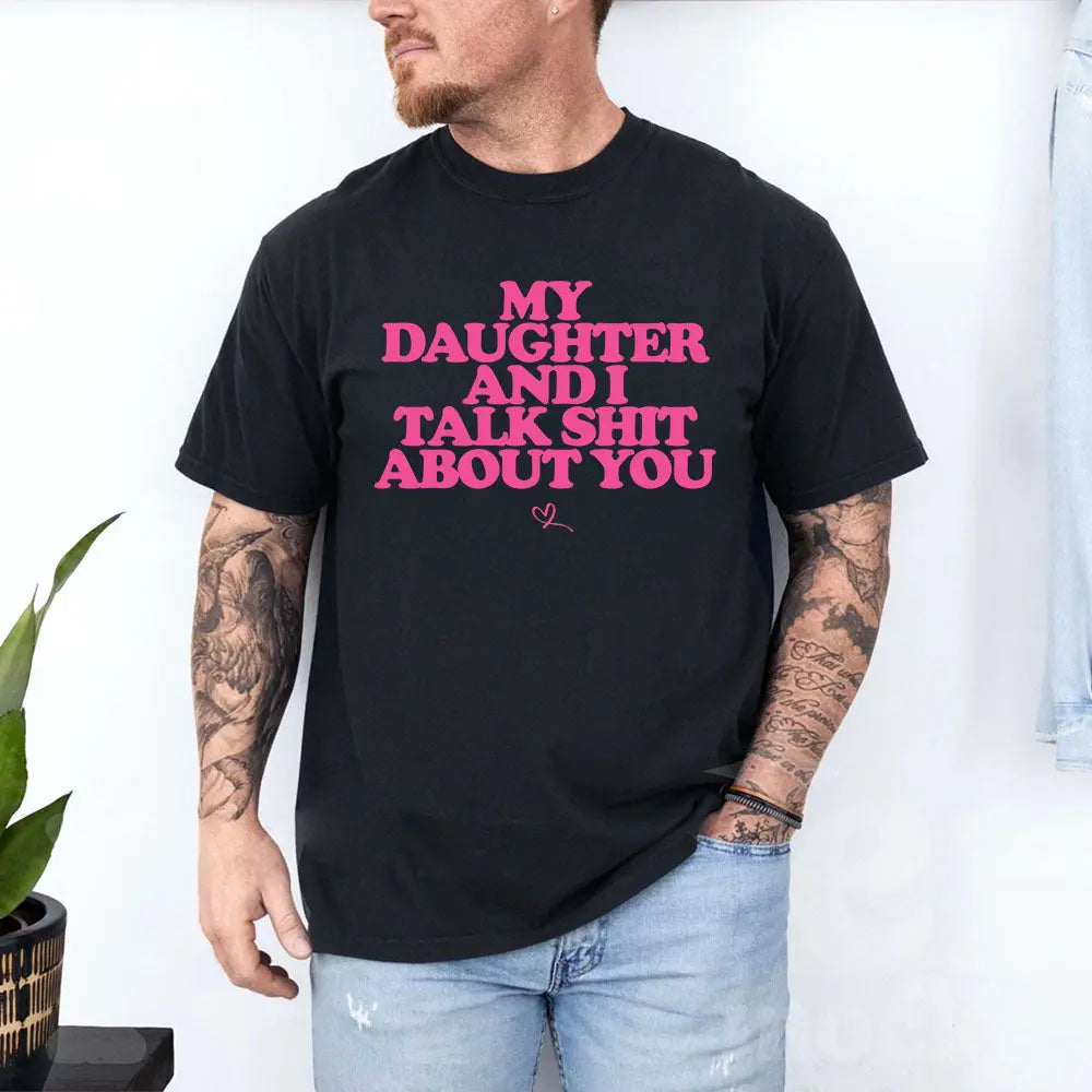 Funny Graphic T Shirt For Moms Dads And Daughters Black And Pink Adorb Custom Tees