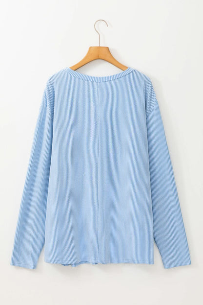 Myosotis plus size textured tee - Love Salve 