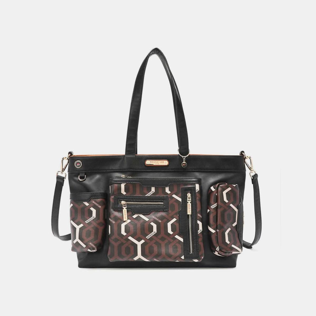 Nicole Lee geometric large tote bag 