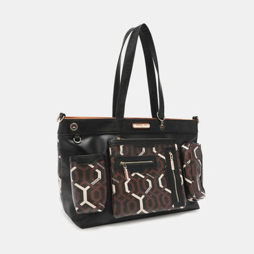 Nicole Lee geometric large tote bag 