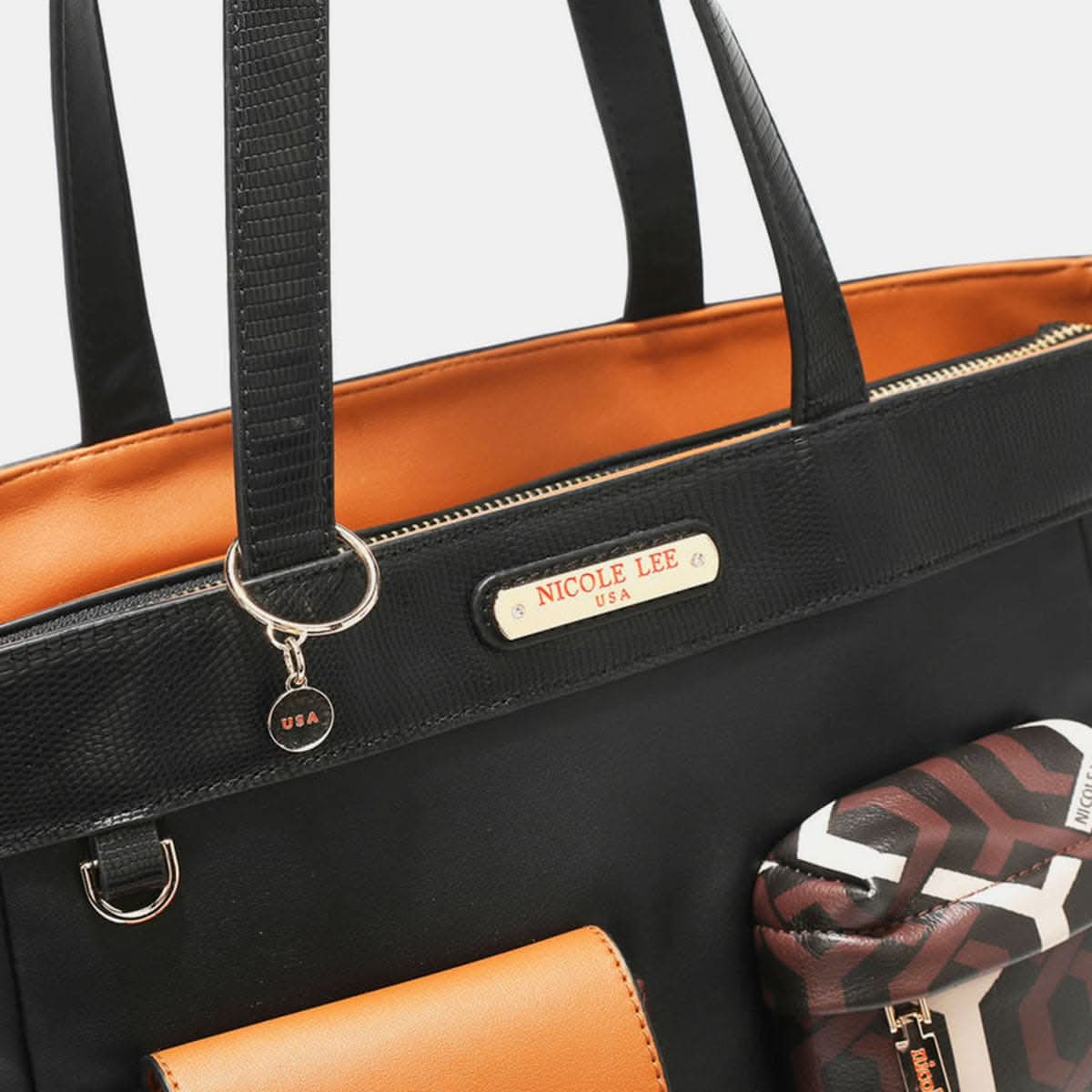 Nicole Lee geometric tote bag 