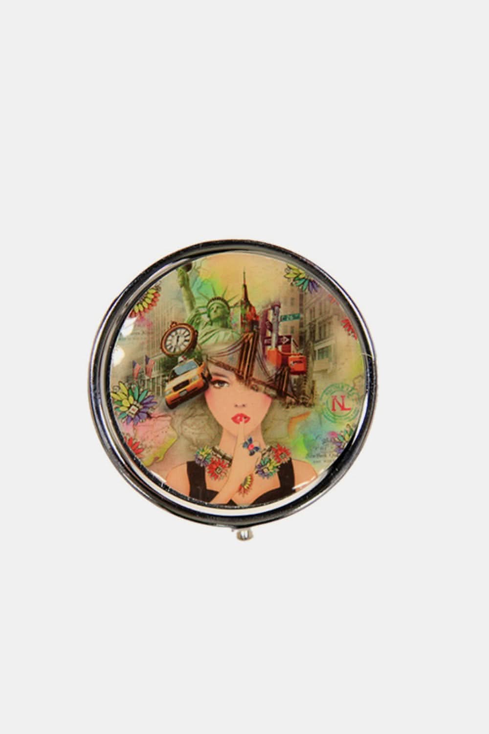 Nicole Lee metallic pill case 2.5" - Love Salve 