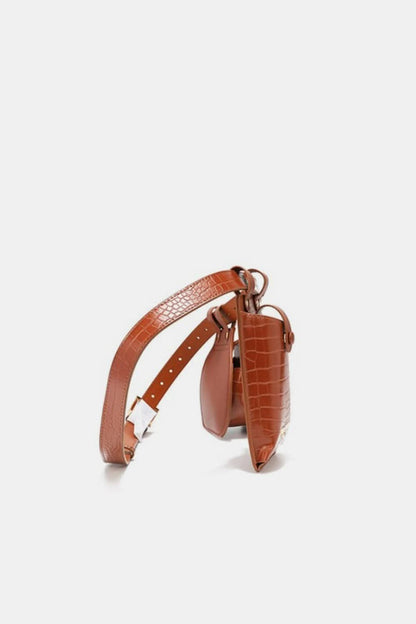 Nicole Lee textured belt bag duo 
