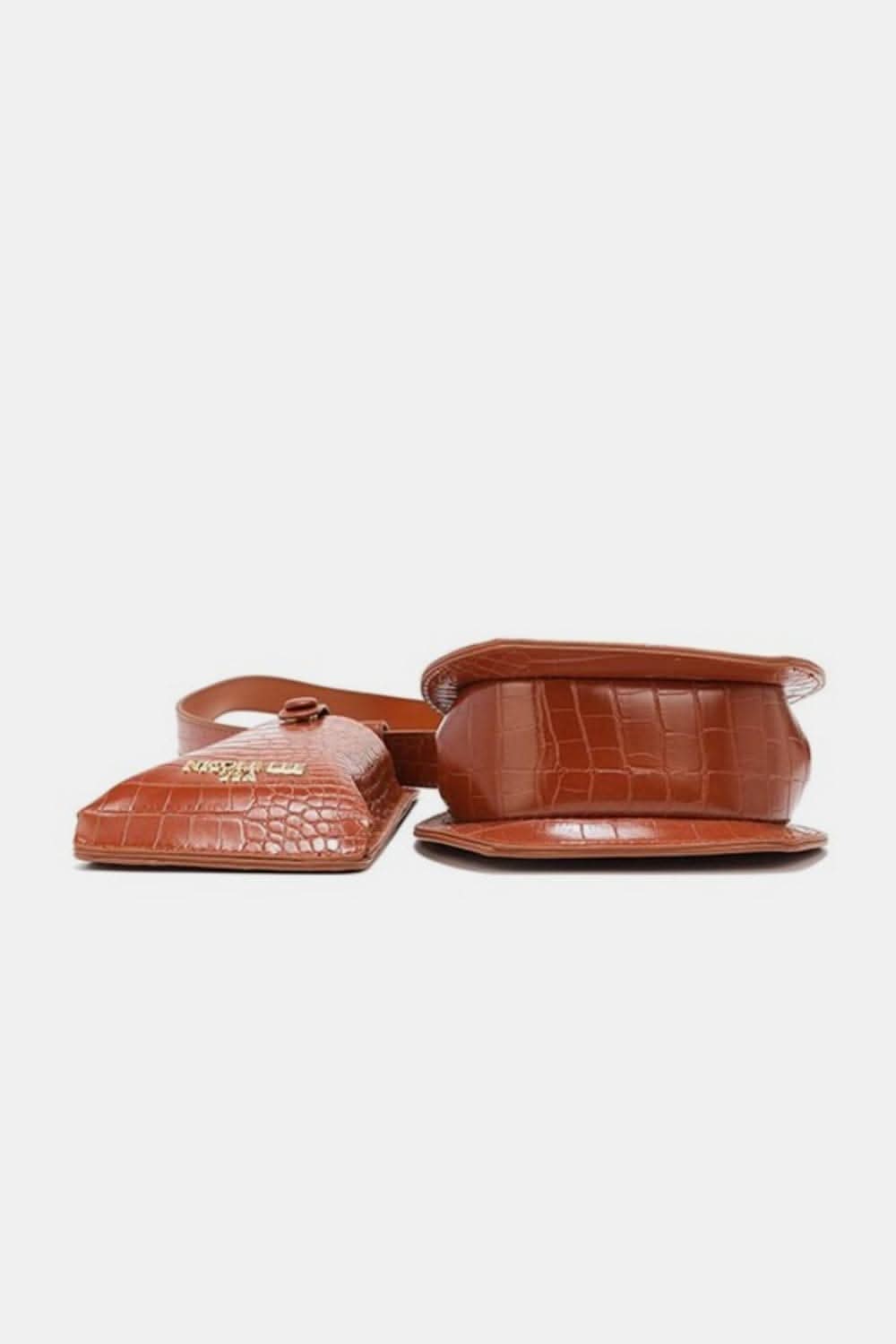 Nicole Lee textured belt bag duo 