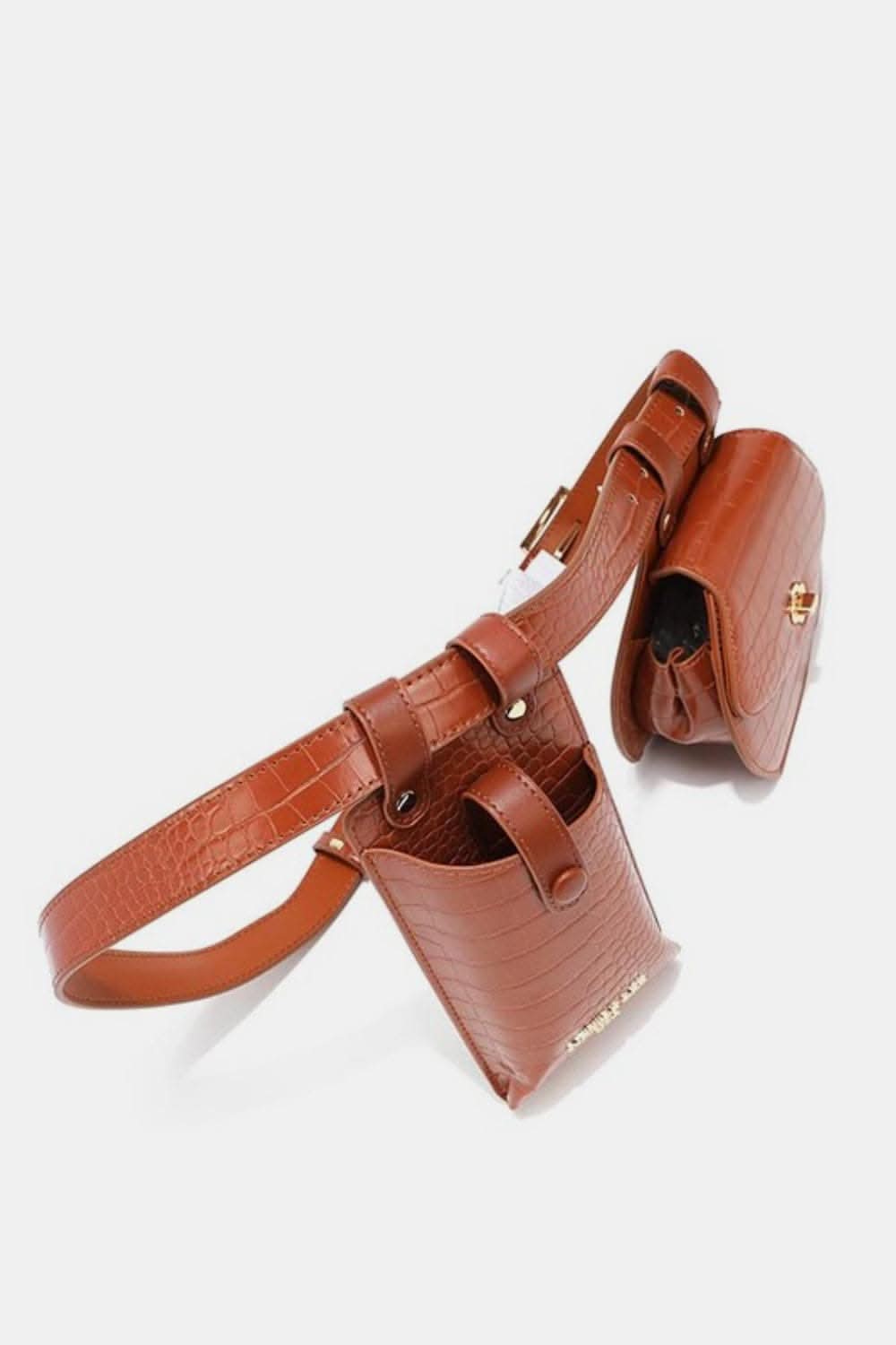 Nicole Lee textured belt bag duo 