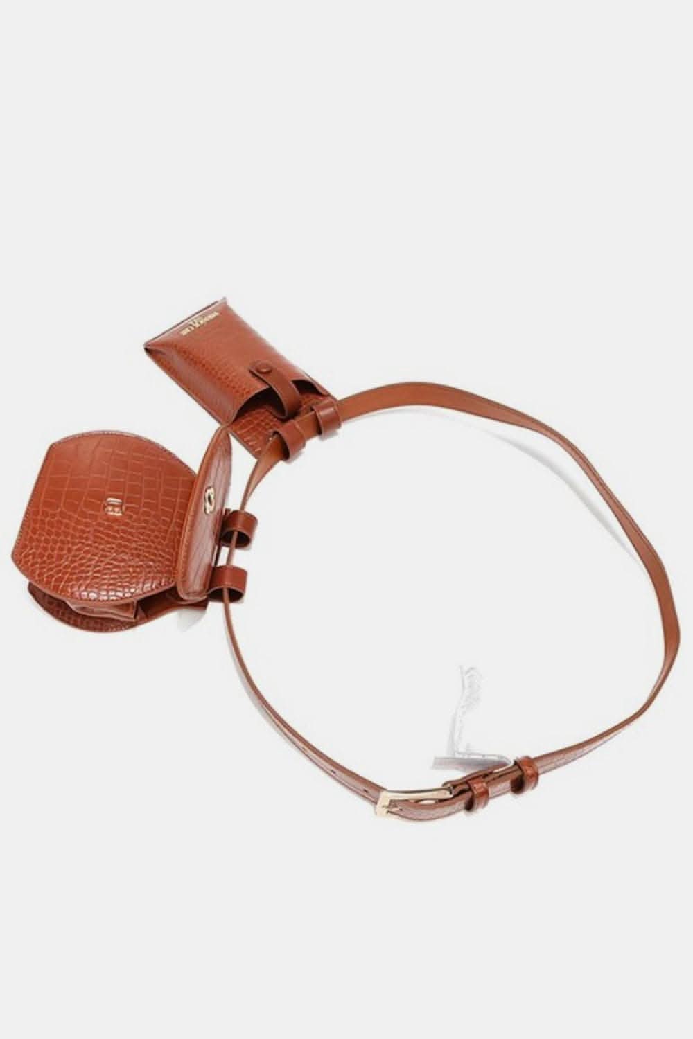 Nicole Lee textured belt bag duo 