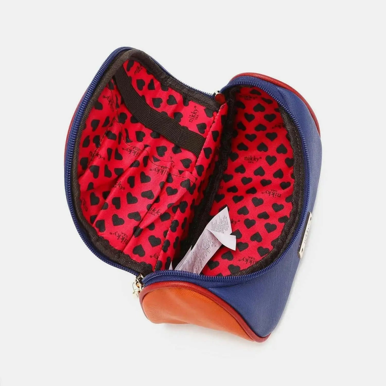 Nikky contrast makeup bag - chic organizer - Love Salve 