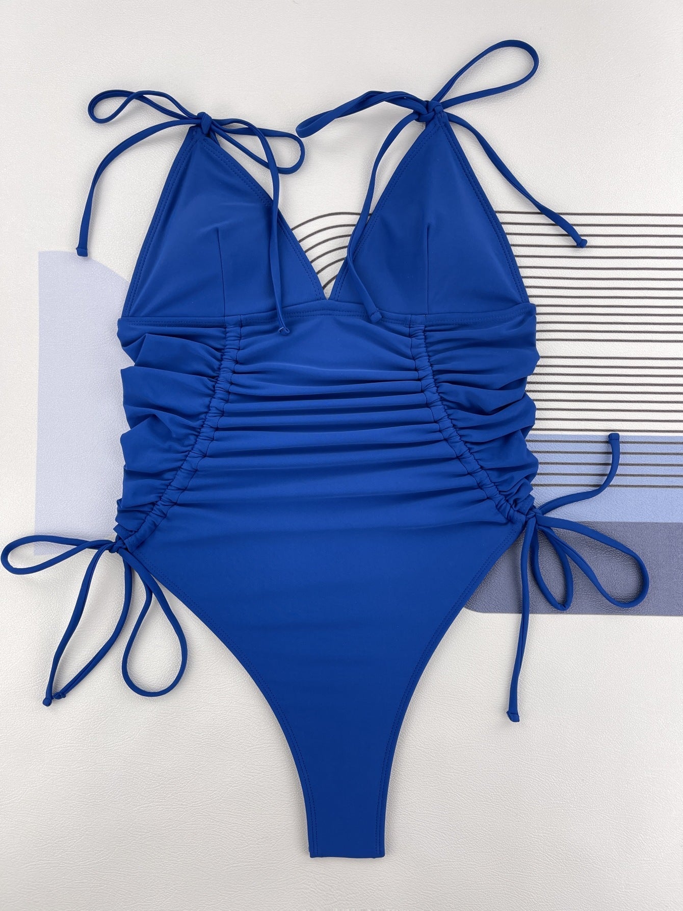 One Piece Swimsuit Drawstring Pleated Sexy Swimsuit Swimsuit Bella Mia