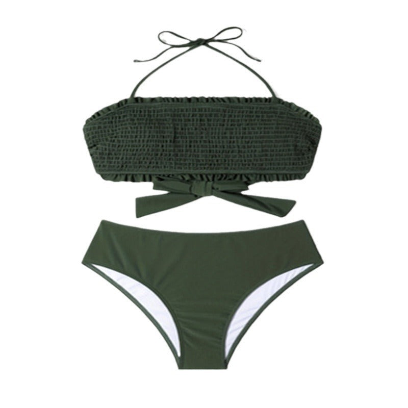 Sexy Lace up Bikini Women Three Point Bikini Beach Spring Swimsuit Bella Mia