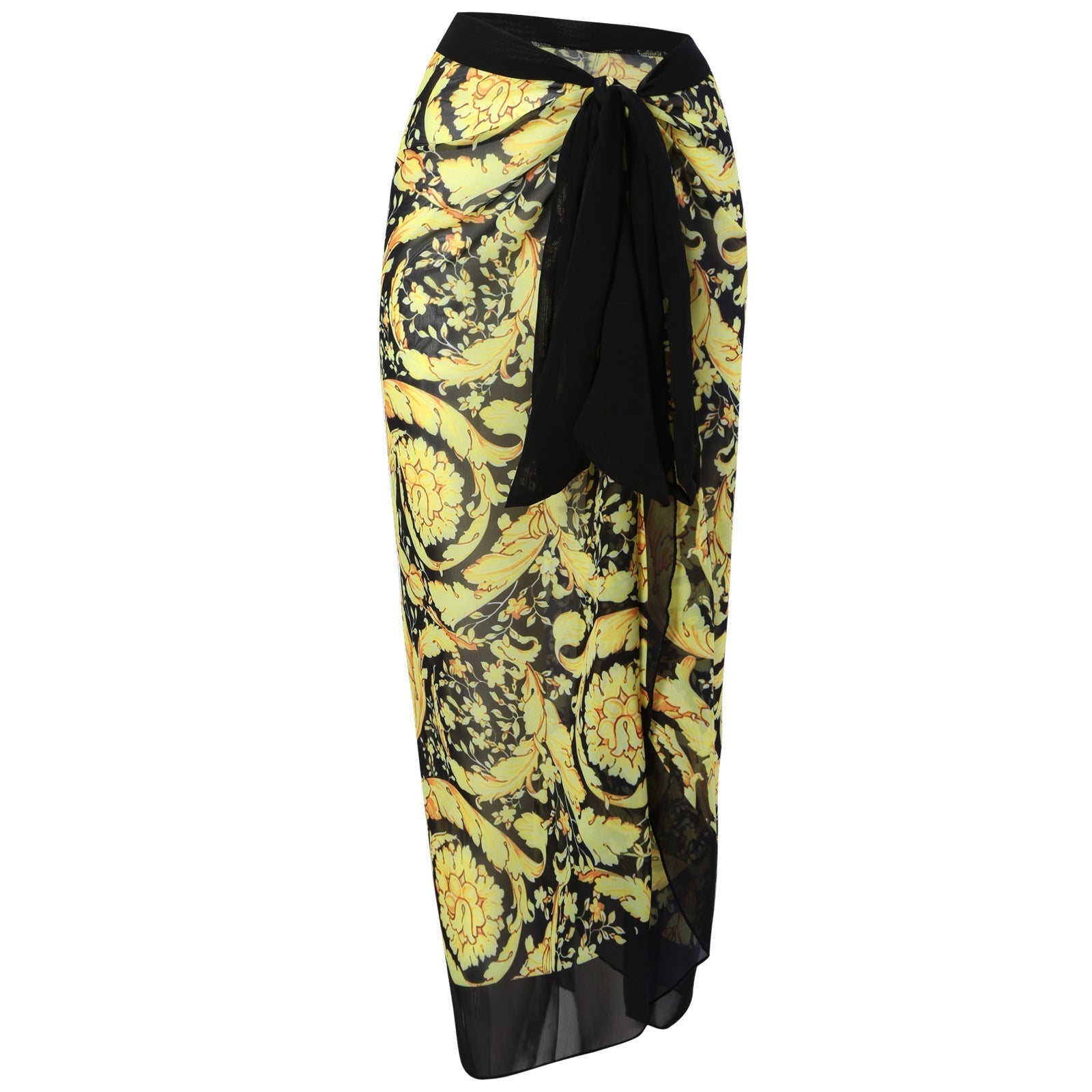 Flying Edge One Piece Women Swimwear Retro Cover Belly Slimming Swimsuit Chiffon Beach Dress Bella Mia