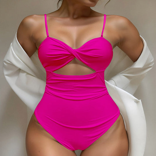 Sexy Spaghetti Straps One Piece Swimsuit Women High Grade Bikini Beach Spring Swimsuit Bella Mia