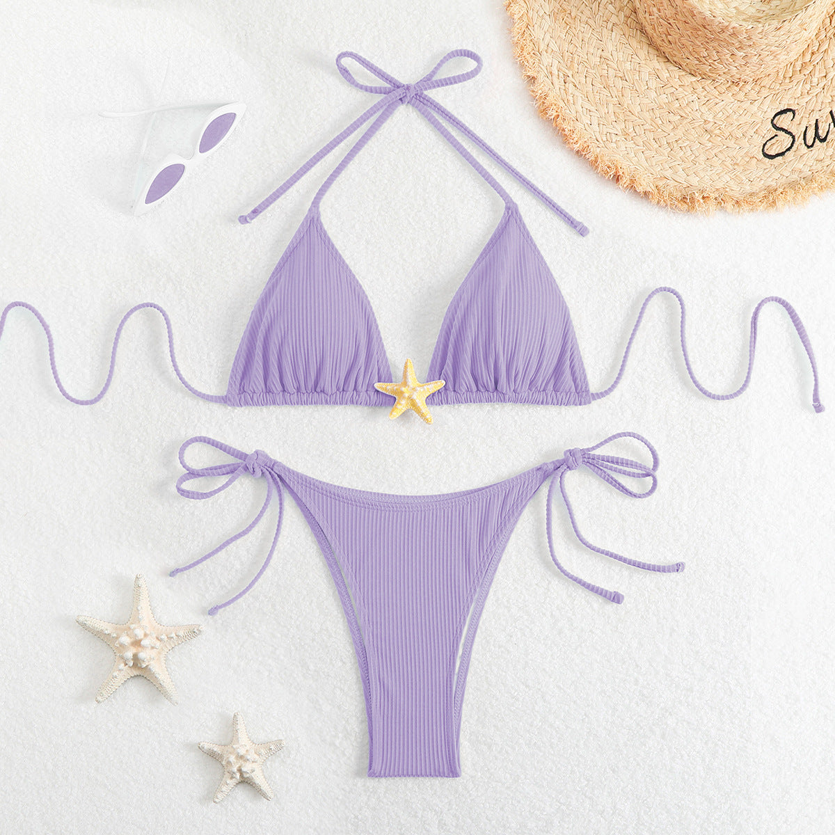 Sexy Three Point Bikini Split Swimsuit Women Sexy Triangle Swimsuit Bikini Bella Mia